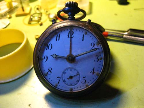 Junghans Taschenuhr-Wecker